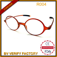 New Trendy Tr90 Round Frame Reading Glasses with Long Temple R004